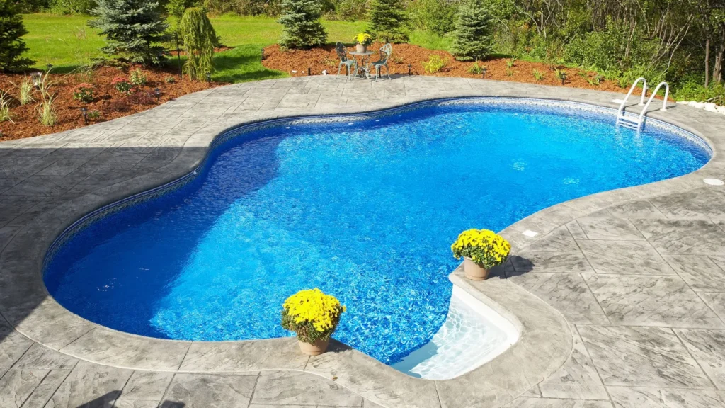 Backyard inground pool