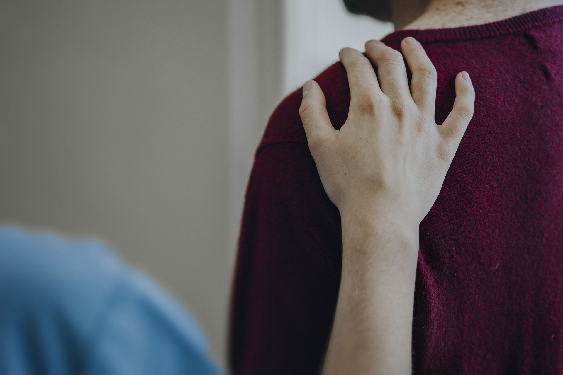 Nurse supporting a patient at the hospital