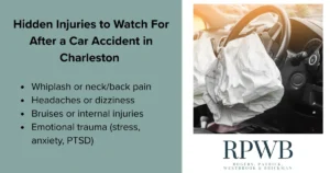 Common injuries after a car accident in Charleston