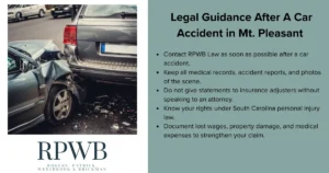 legal guidance after a car accident in Mt. Pleasant