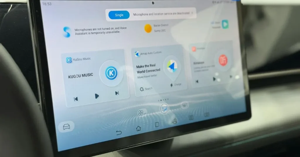Tesla's center console tablet