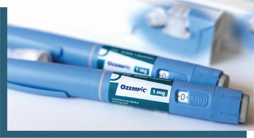 Ozempic medical syringes